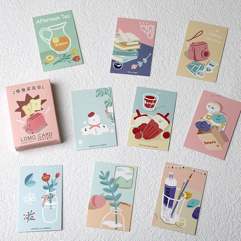 28 Sheets/Set Novelty Daily Life Plant Series Lomo Card/Greeting Card/Wish Card/Christmas And New Year Gifts