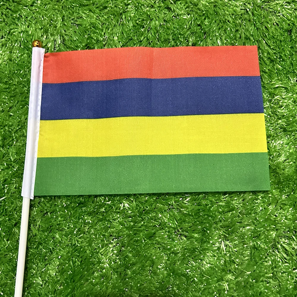 Banderas mauríes onduladas a mano con poste de plástico para deporte - imagen 5