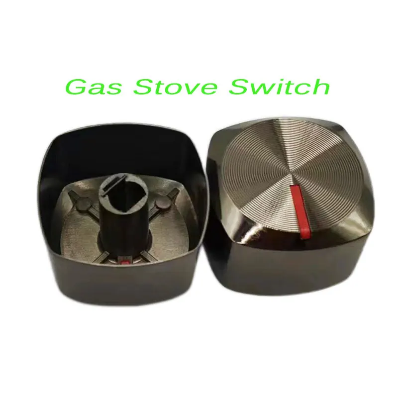 

6 Pcs 8mm Shaft Gas Stove Switch Metal Switch Handle Knob Control Knobs For Gas Stove Replacement Accessories