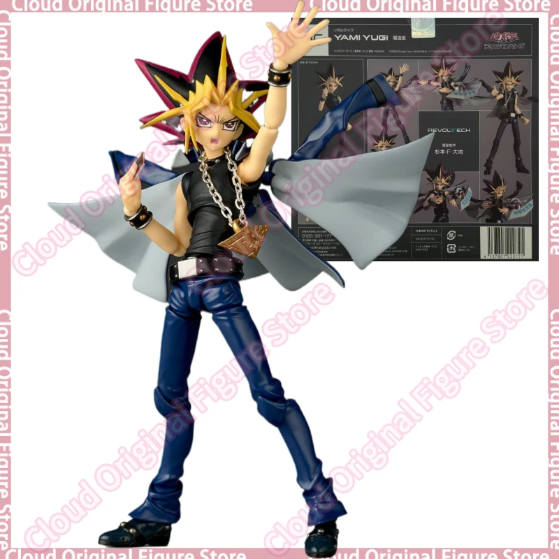 

В наличии 100% оригинал Kaiyodo Revoltech Yu Gi Oh Duel Monsters Yami Yugi Atem Экшн-модель Аниме Фигурка Игрушки Подарки