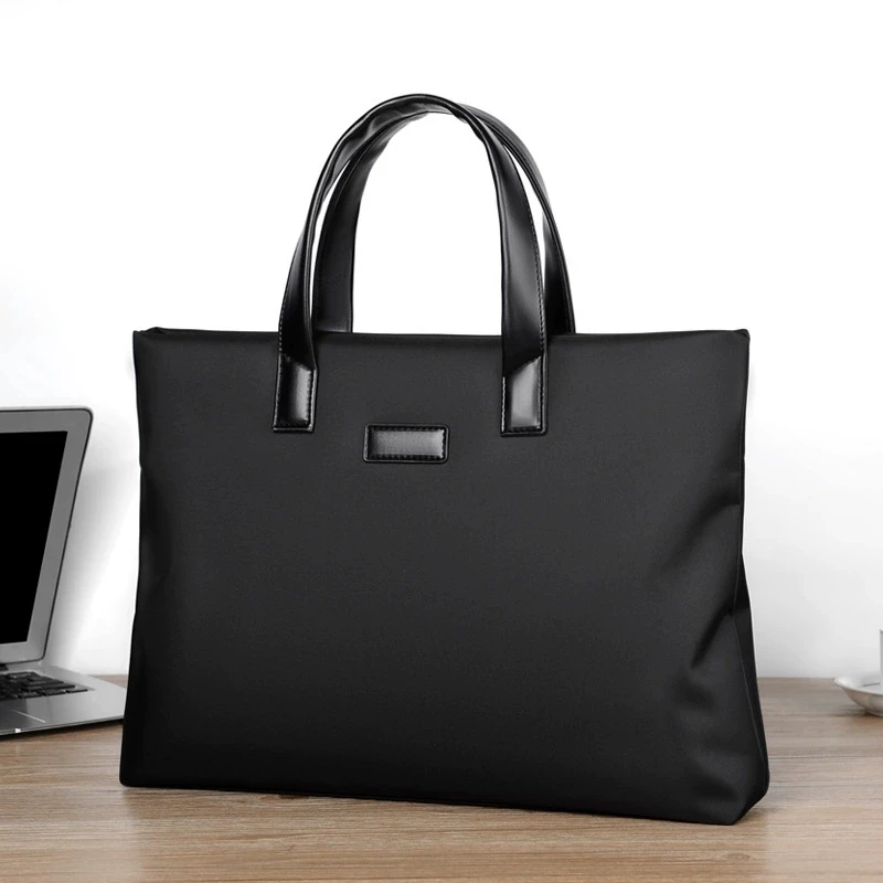 Men's Computer Bag Handheld File Bag Large Capacity Business Briefcase Printed Men's Briefcase