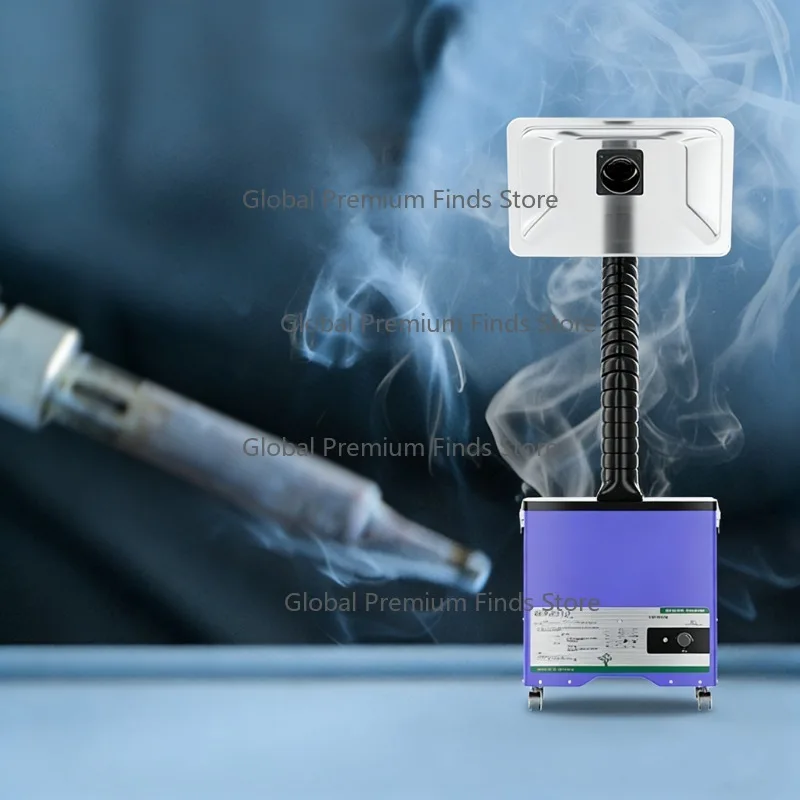 Mobile Welding Fume Purifier with Touch Control Axial Fan Industrial Strength Smoke Dust Collector for Soldering Fume Extraction