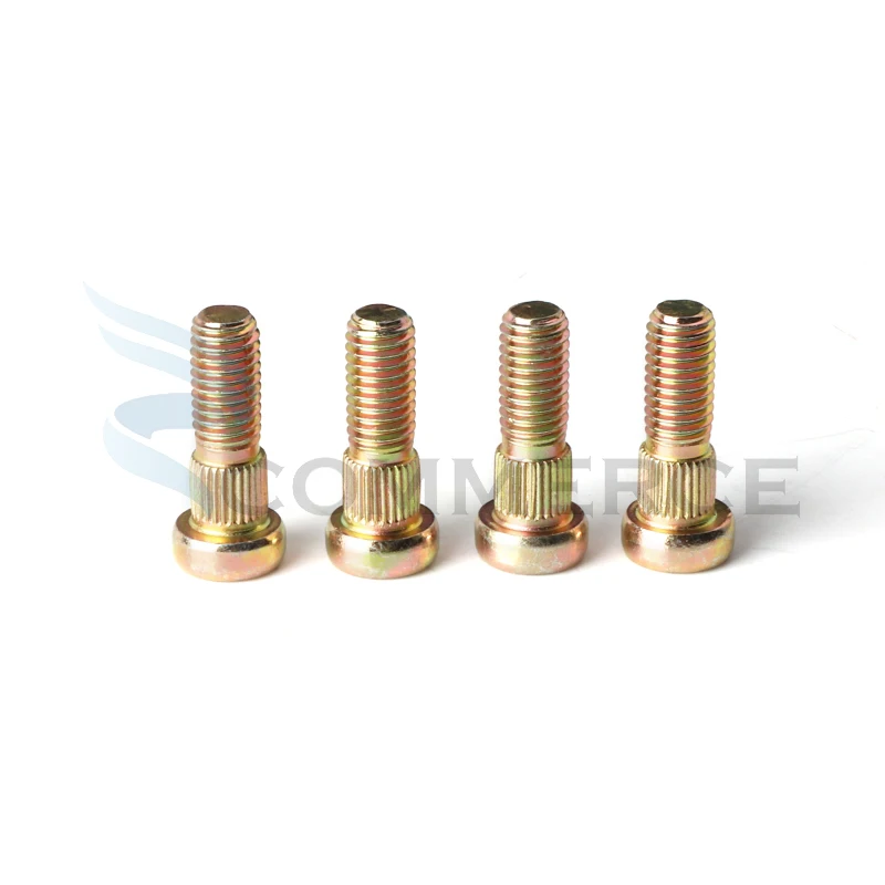 Roda Rim Hub Stud Parafusos, Parafuso Spline para China ATV Buggy Quad Bike, Peças de veículos elétricos, M8 * 1.25, 8mm, 50cc, 70cc, 90cc, 110cc, 4pcs