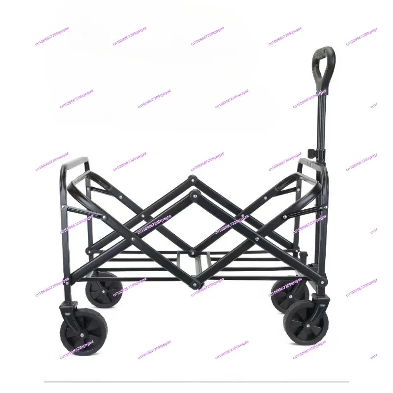 Foldable Outdoor Picnic Trolley | Camper Stand Shopping Cart Camping Artifact