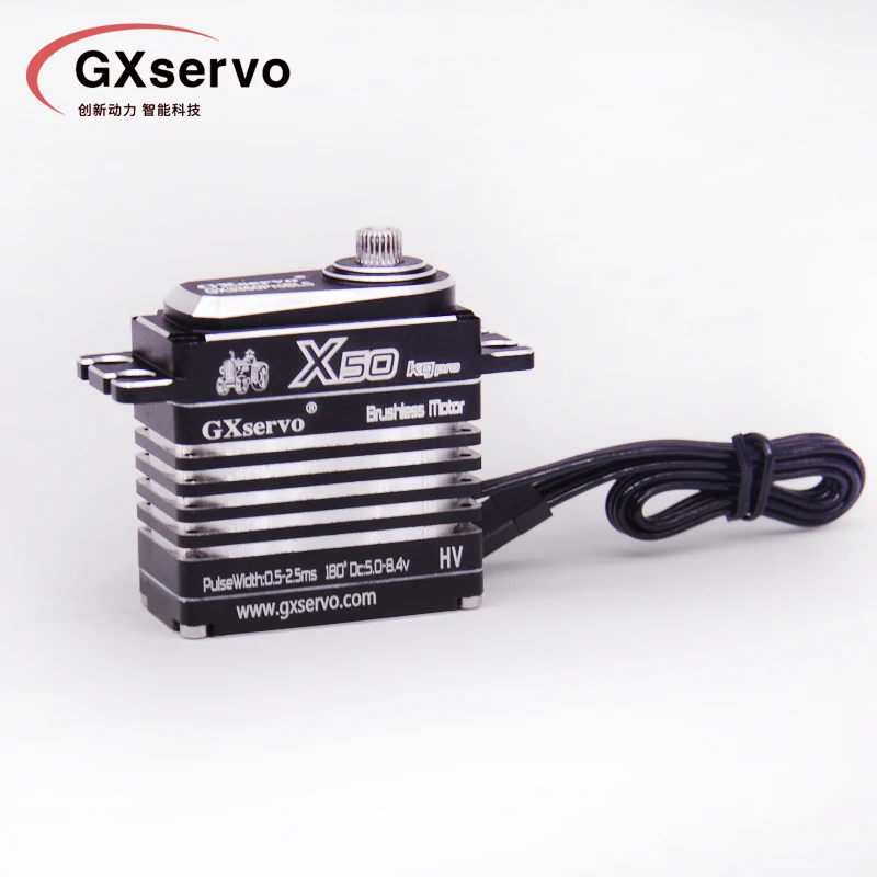 New Brushless X50 50KG Large Torque High Voltage Waterproof  Servo Full Metal Gear For 1/8 1/10 RC Crawler Car Boat Truck