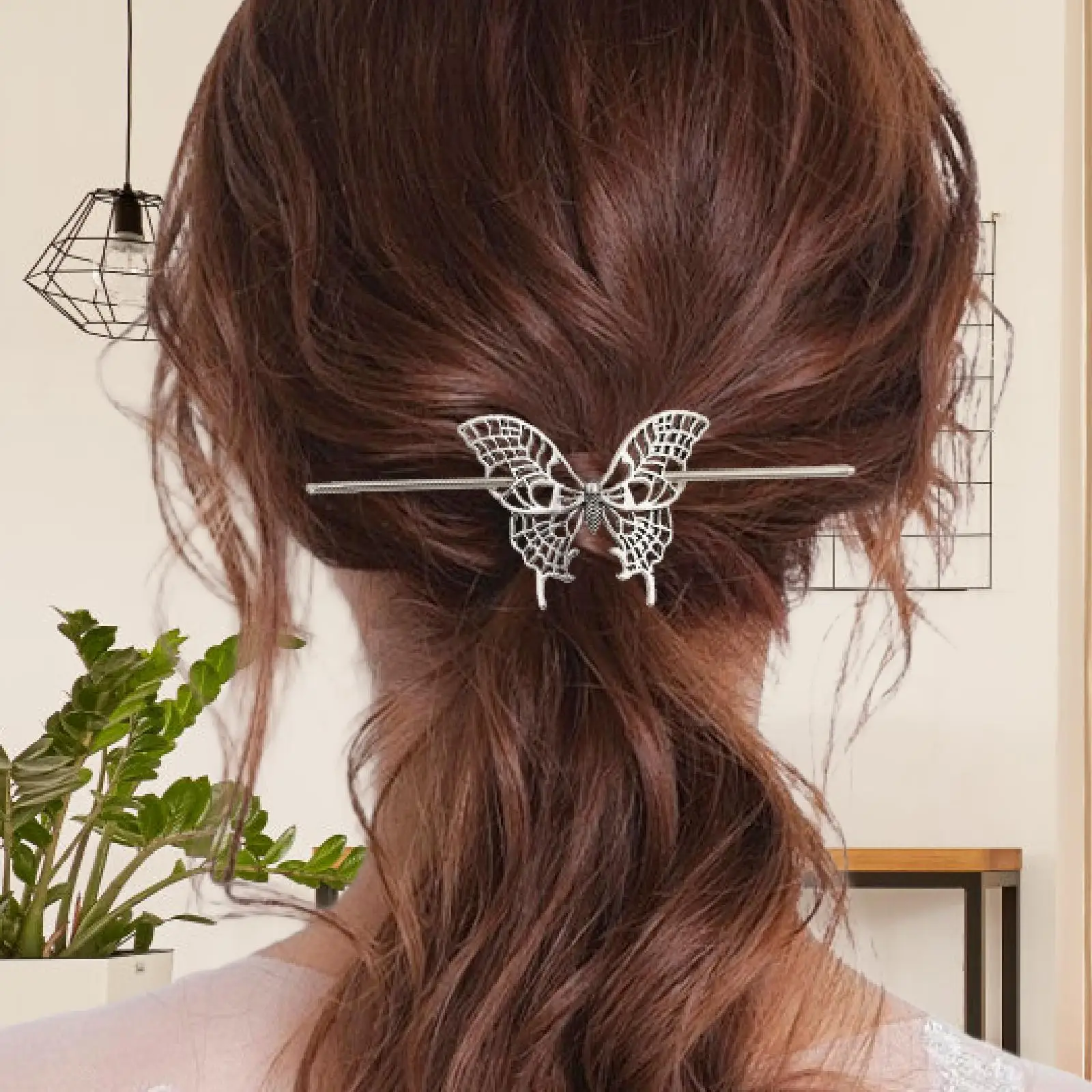 Hohle Schmetterlings-Haarnadel, feine Handwerkskunst, chinesische Mode, Geschenk, Schmuck, mittelalterliches Retro-Design, Haar-Accessoire für Frauen, Haarspange