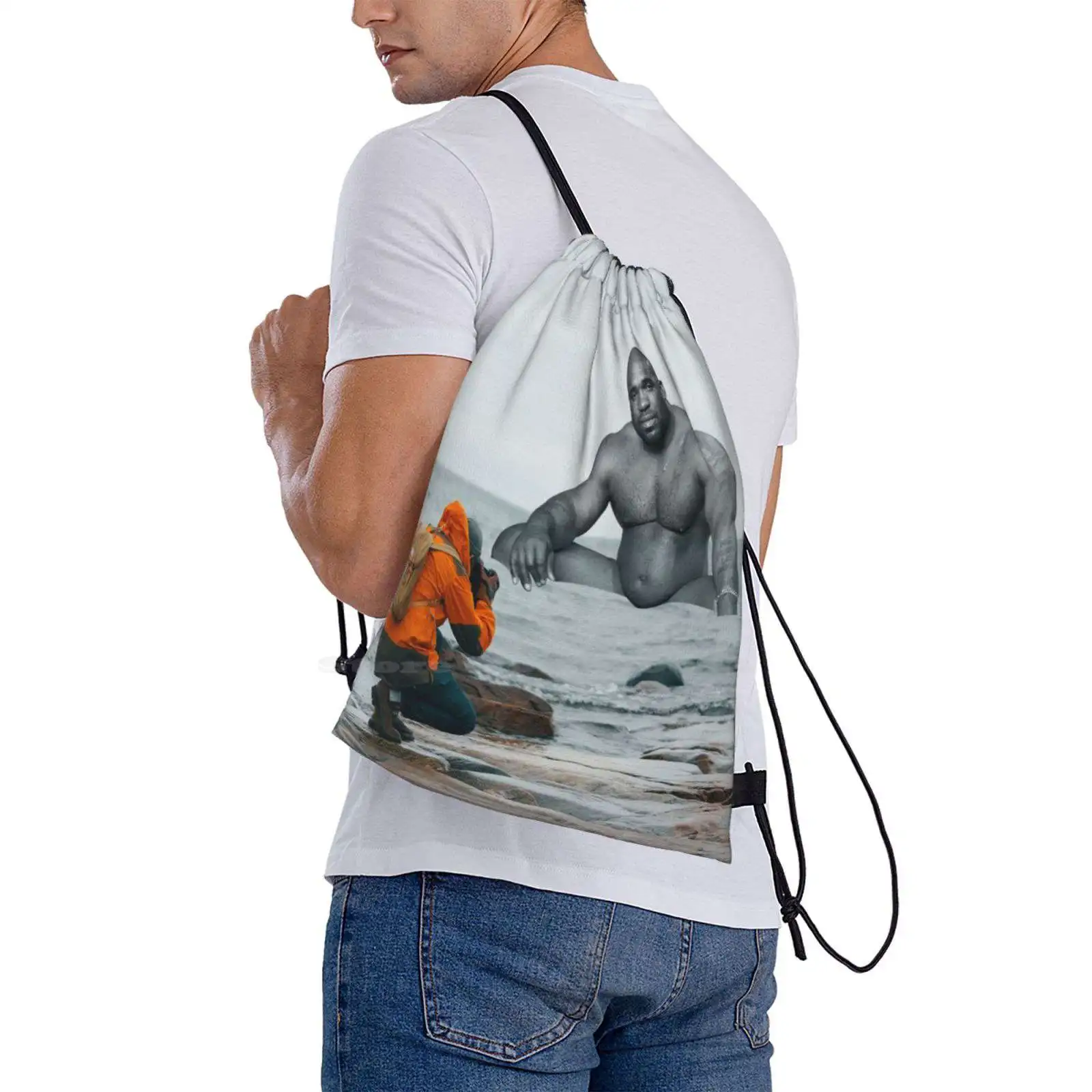 Taking A Photo Of Barry Wood Hot Sale Schoolbag Backpack Fashion Bags Barry Wood Meme Dude Black Guy Meme Big Dick Black Guy