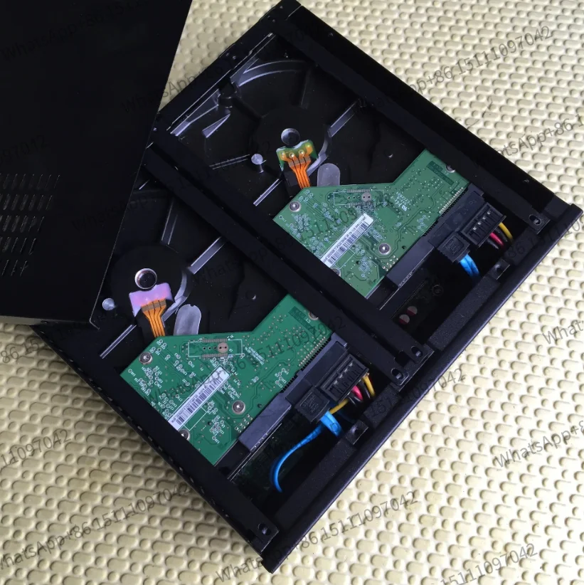 Flying cow, small, double disk 3.5 inch hard disk, thin main board , with system, two NAS host
