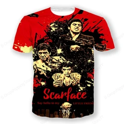 Movie Scarface 3d Print Tshirt Men Women Fashion T-shirt Tony Montana T Shirt Casual Short Sleeve Top Tee Graphic Tshirt Clothes