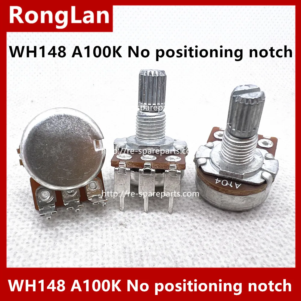 Taiwan produced WH148 148 single joint A100K clubfoot 15MM shaft No positioning notch dedicated volume potentiometer-50P
