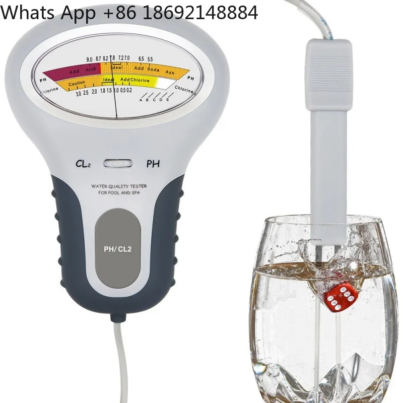 PH Swimming Pool Water Quality Tester PH Water Quality Analyzer Portable Residual Chlorine Tester