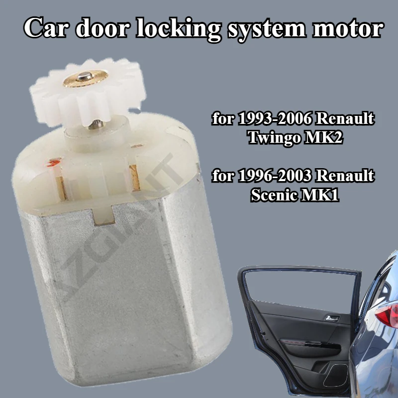 AZGIANT XH007 20210327 car door locking system motor 12V for Renault Twingo MK2 1993-2006 Scenic MK1 1996-2003 16 Teeth gear kit