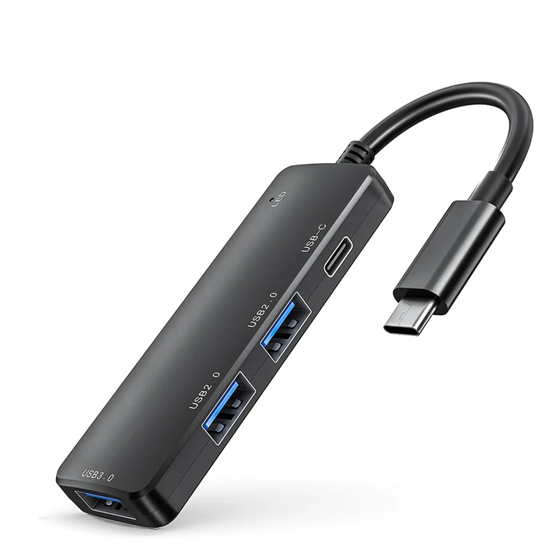 محطة إرساء للكمبيوتر المحمول ، 4 في 1 نوع محور ، مقسم USB 4 منافذ ، USB 3.0X1 ، USB 2.0X2 ، 1.2X1
