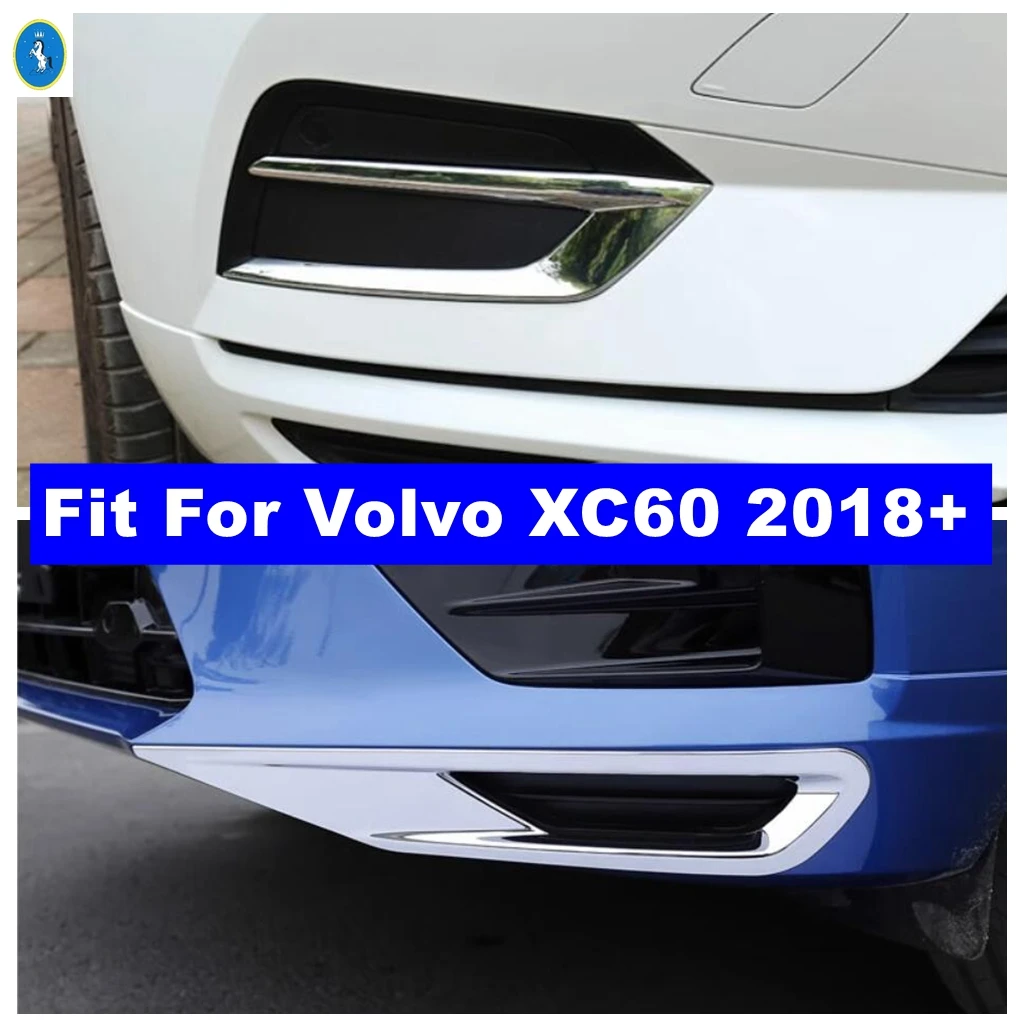 

For Volvo XC60 2018 - 2021 ABS Chrome Auto Front Fog Lights Cover Frame Trim Decor Shiny Style Exterior Refit Kit Accessories