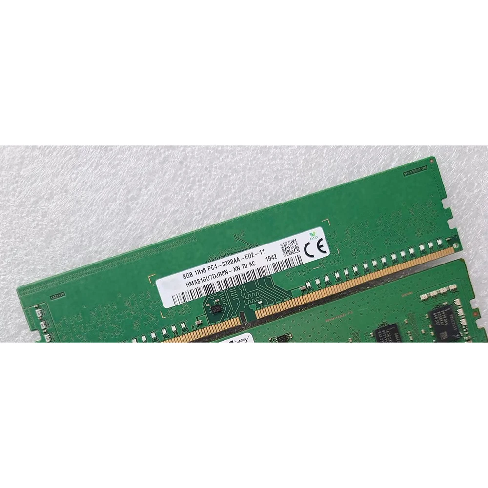 1PCS DDR4 8G 8GB 1RX8 PC4-3200A ECC RAM For SK Hynix Memory HMA81GU7DJR8N-XN