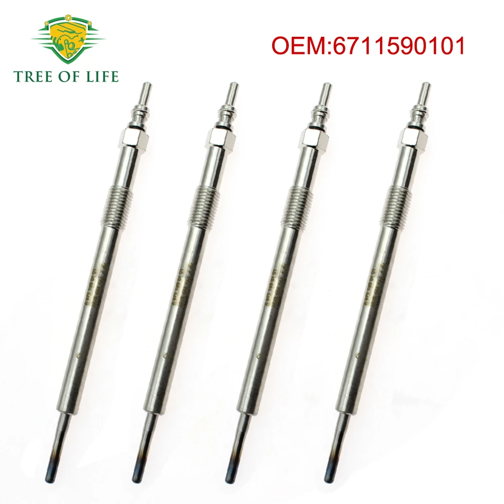 

1/2/4 FOR SSANGYONG ACTYON SPORTS ACTYON KORANDO C RODIUSCOD 2.0L TD GLOW PLUG SET Genuine No.:6711590101 A6711590101 0100266066