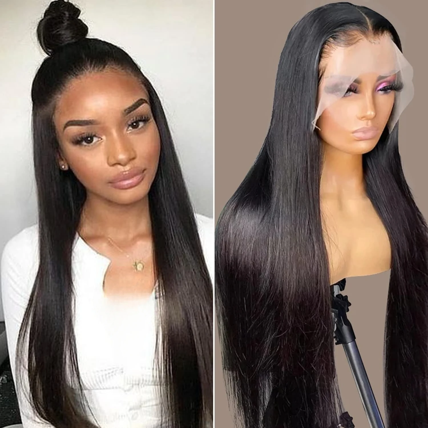 HD Lace Frontal Wig 28 30 inch Straight Human Hair Wigs 180 % 13x4 Transparent Lace Front Wigs 5x5 Human Hair Lace Frontal Wigs