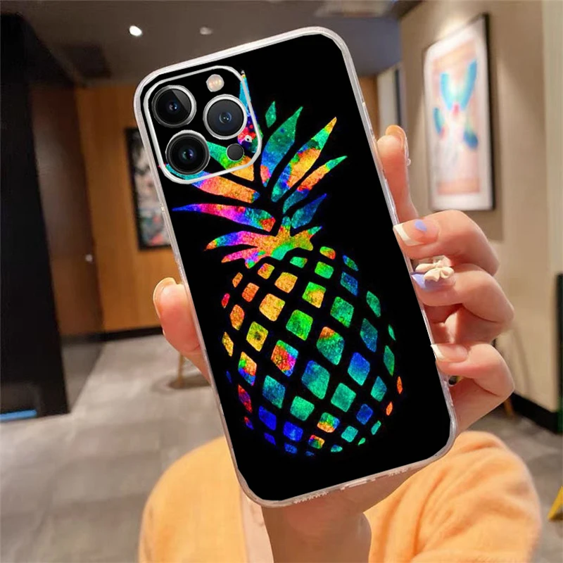 

Phone Case For iphone 17 Air 17 16 Pro Max 15 14 13 Pro Max 15 16 Pro 15Plus Summer Pineapple Fruit