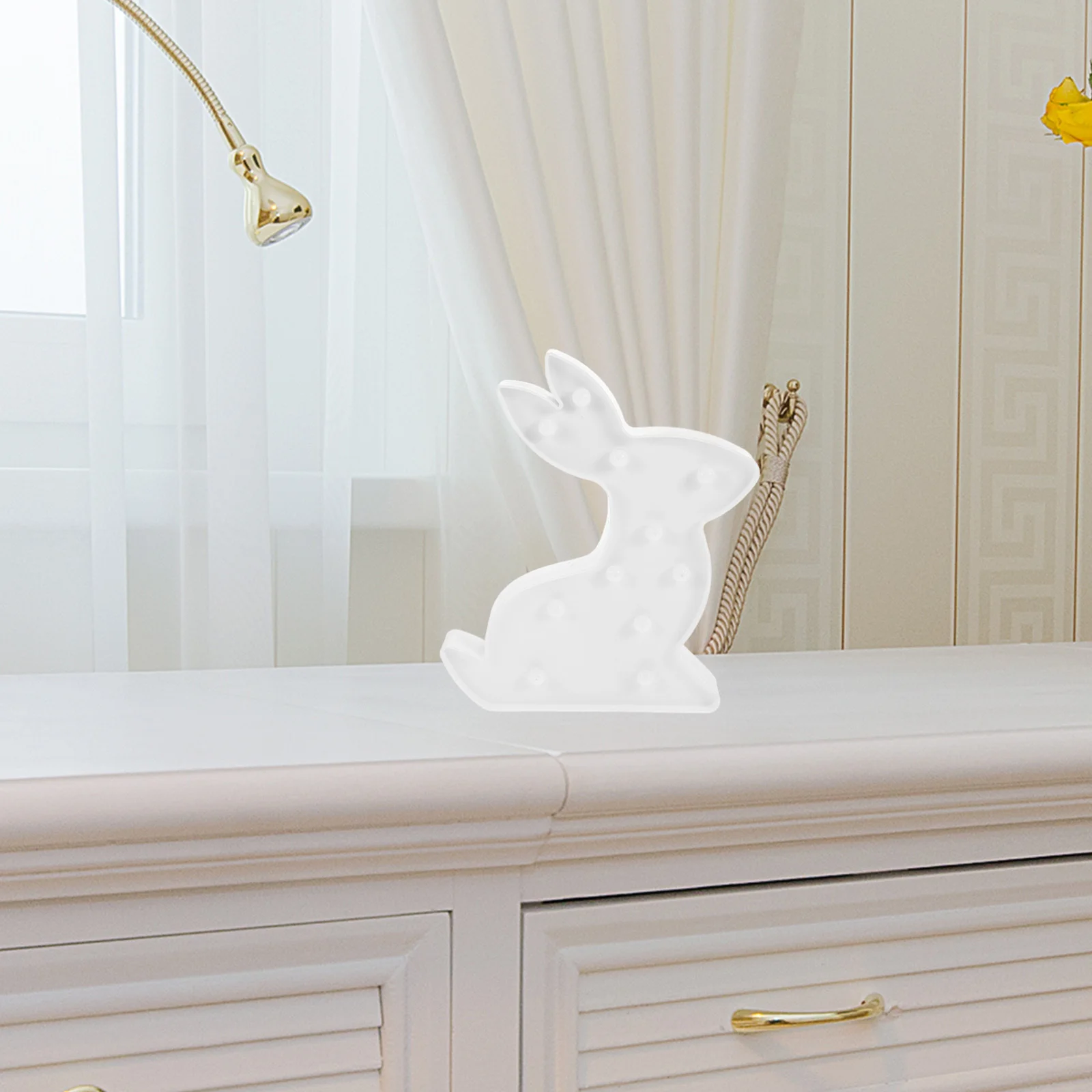 

3W Rabbit LED Night Light Creative Bedroom Kids Baby Nursery Bed Lamp White Charming Decoration LED Light