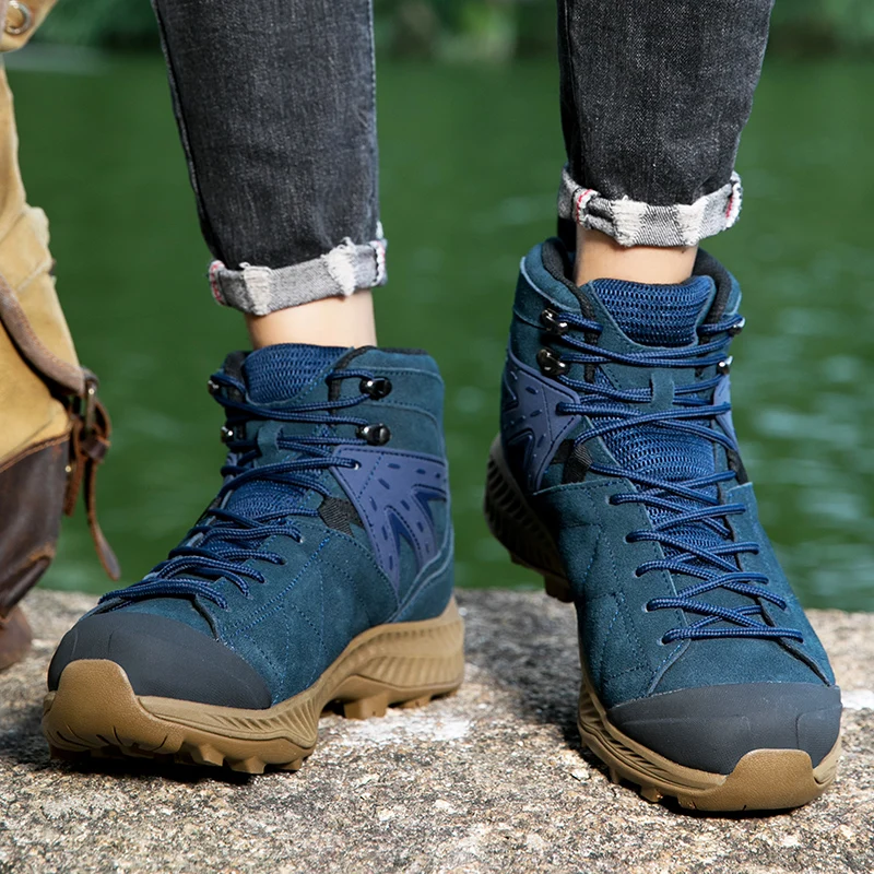 

Men's Winter Sneakers Snow Boots Waterproof Leather Hiking Boots Super Warm Winter Sneakers for Men Boots Outdoor Trekking Shoes