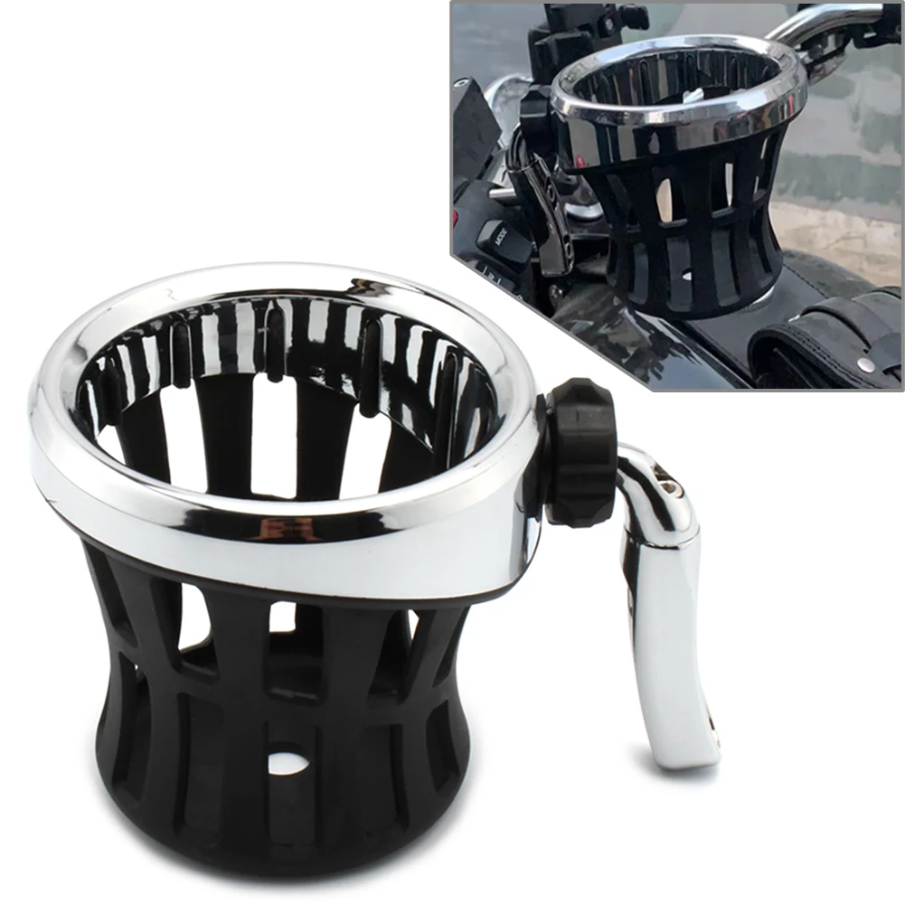 Motorcycle Handlebar Cup Holder Drink W/ Mesh Basket Mount Universal For   R18 All Years