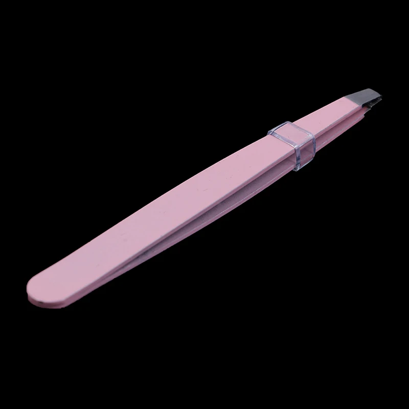 1pcs Thickness Stainless Steel Tweezers Anti-static Maintenance False Eyelashes Tweezer for Eyebrow Makeup Tools