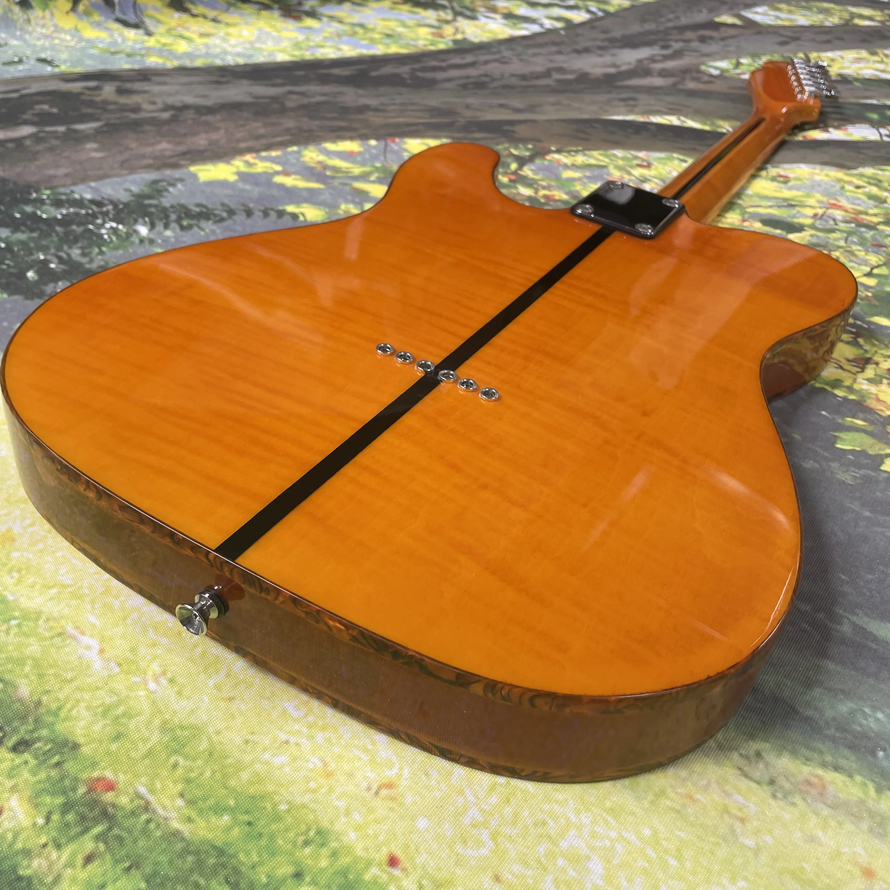 TL Electric Guitar Body Solid Wood Fast Shipping Maple Fingerboard SS Chrome hardware guitars