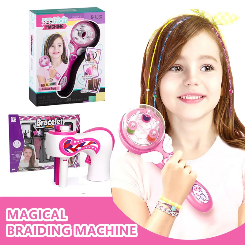 Girls Electric Automatic Hair Braider Machine DIY Hairstyle Tool Twist Knitting Machine Hair Decoration for Kids Girls Toys Gift