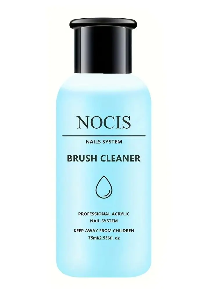 NOCIS 75ml Acryl-Nagelpinsel-Reiniger, Flüssiger Pinselreiniger für Acryl- und Nagelgel-Pinsel, Nagelkünstler Acryl-Pinsel-Reiniger