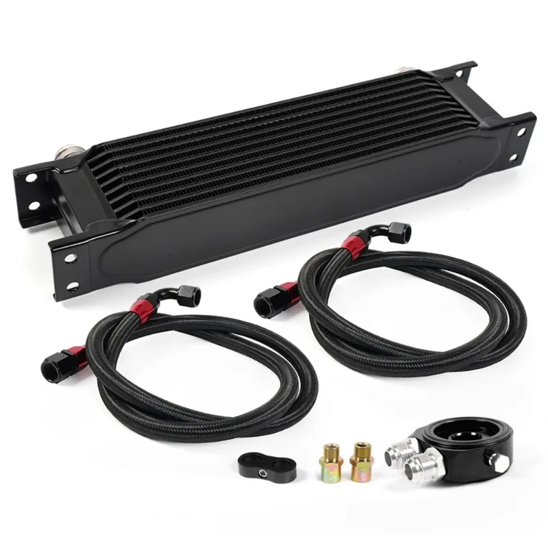 British 10-row 15-row oil radiator AN10 engine oil cooler, oil cooler mounting kit