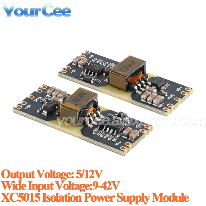 10 szt./1 szt. Moduł izolowanego zasilacza XC5015 JW3510 XC7010 DC-DC Szeroki zakres napięć wejściowych 9-42V na wyjście 5V 12V ±5V ±12V z zabezpieczeniem LDO — zdjęcie produktu 5
