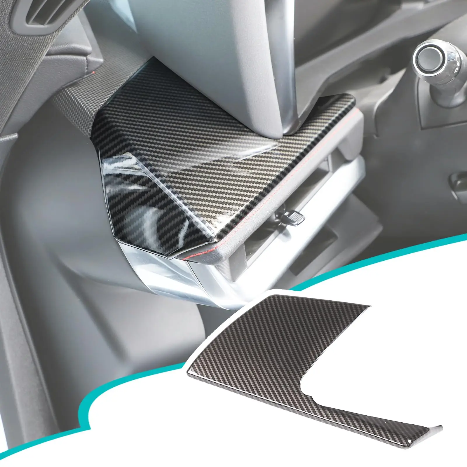 

Carbon Fiber Console Side Dashboard Panel Trim Cover For Corvette C8 2020-2024 Interior Decoration
