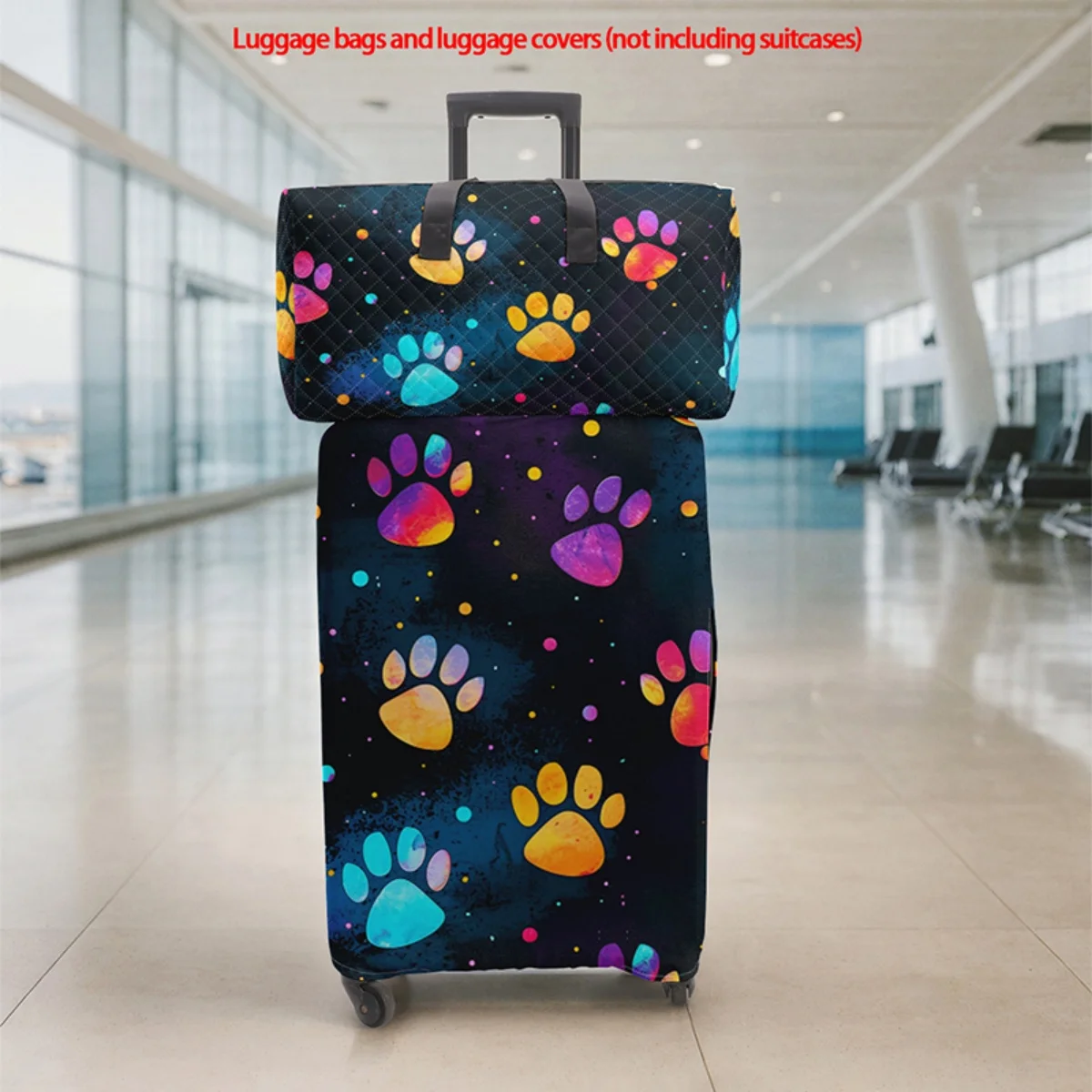 

Набор из 2 складных, вместительных, легких, унисекс дорожных спортивных сумок с защитным чехлом