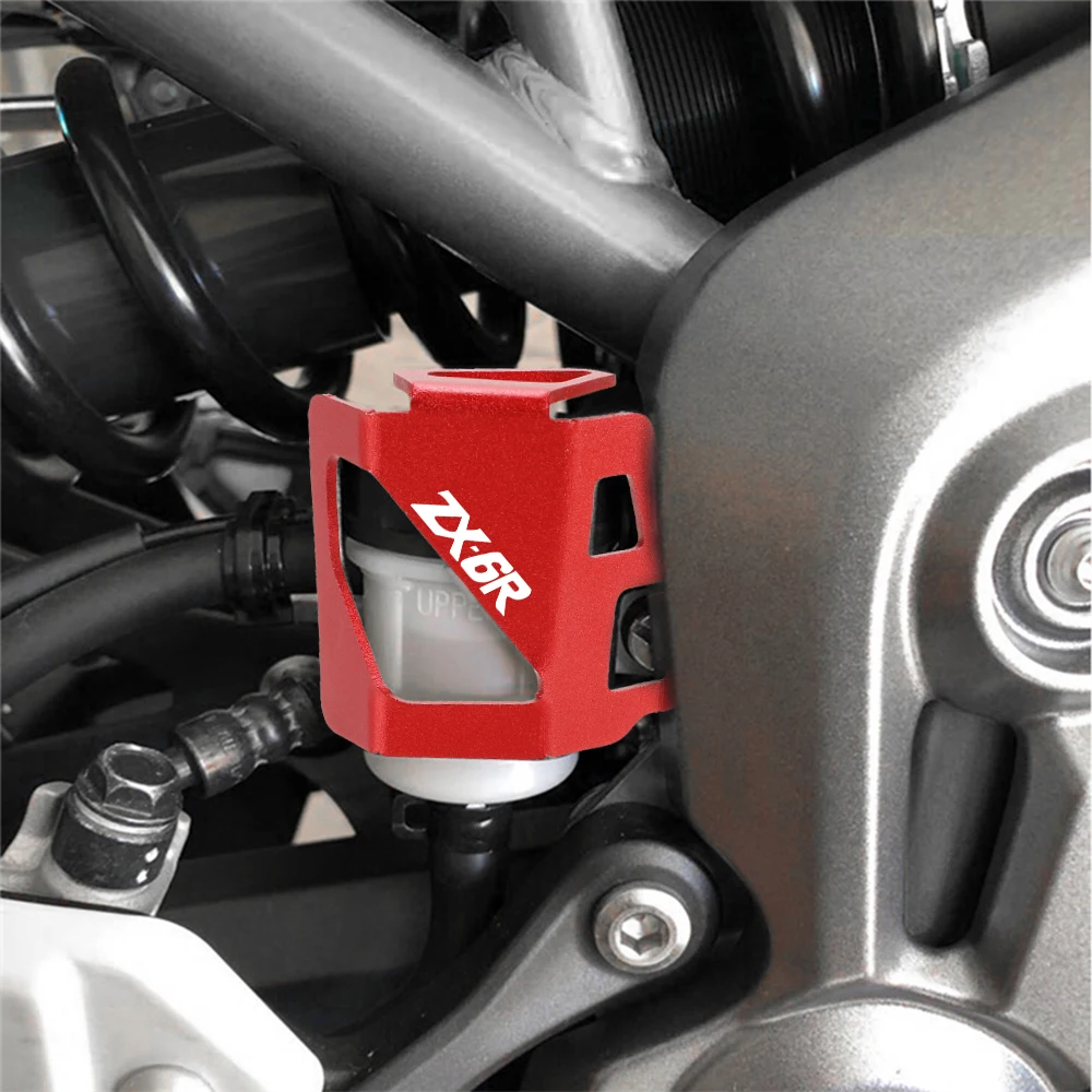 

FOR Kawasaki ZX6R ZX-6R ZX 6R 2000-2024 2023 2022 2021 2020 Motorcycle Rear Brake Fluid Reservoir Cap Cover Guard Protector 2025