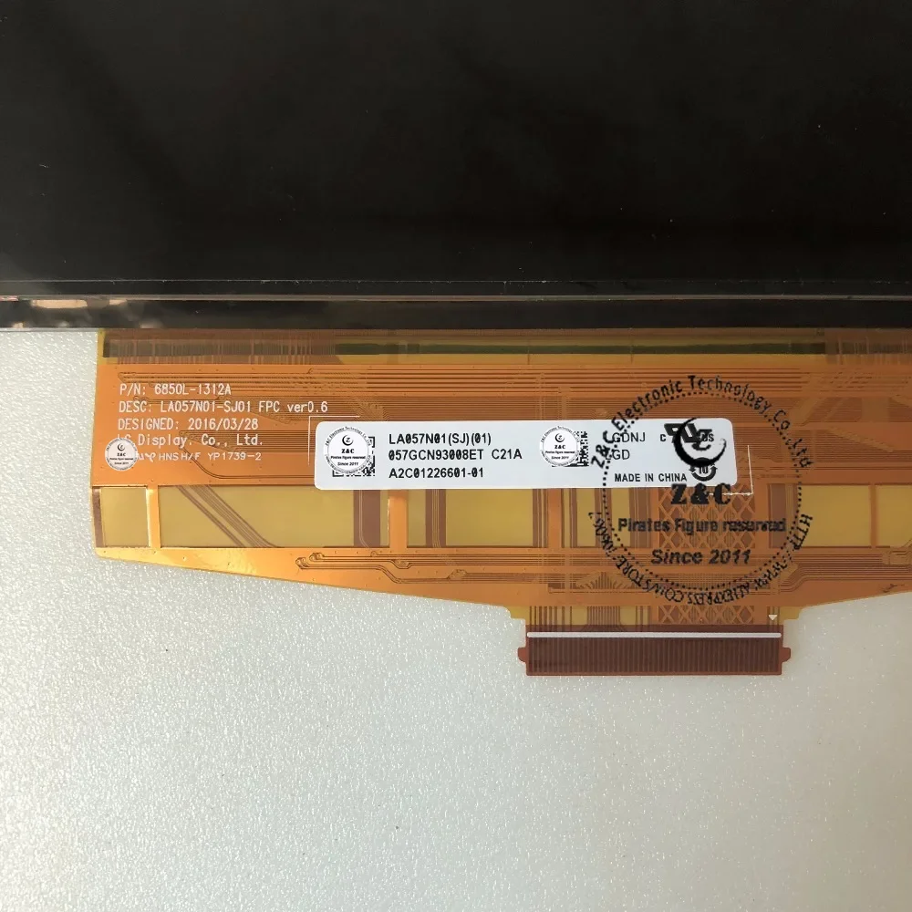 LA057N01-SJ01 LA057N01 (SJ) (01) LA057N01SJ01 Nuovo Originale di 5.7 pollice Pannello A CRISTALLI LIQUIDI per GPS Per Auto di Navigazione