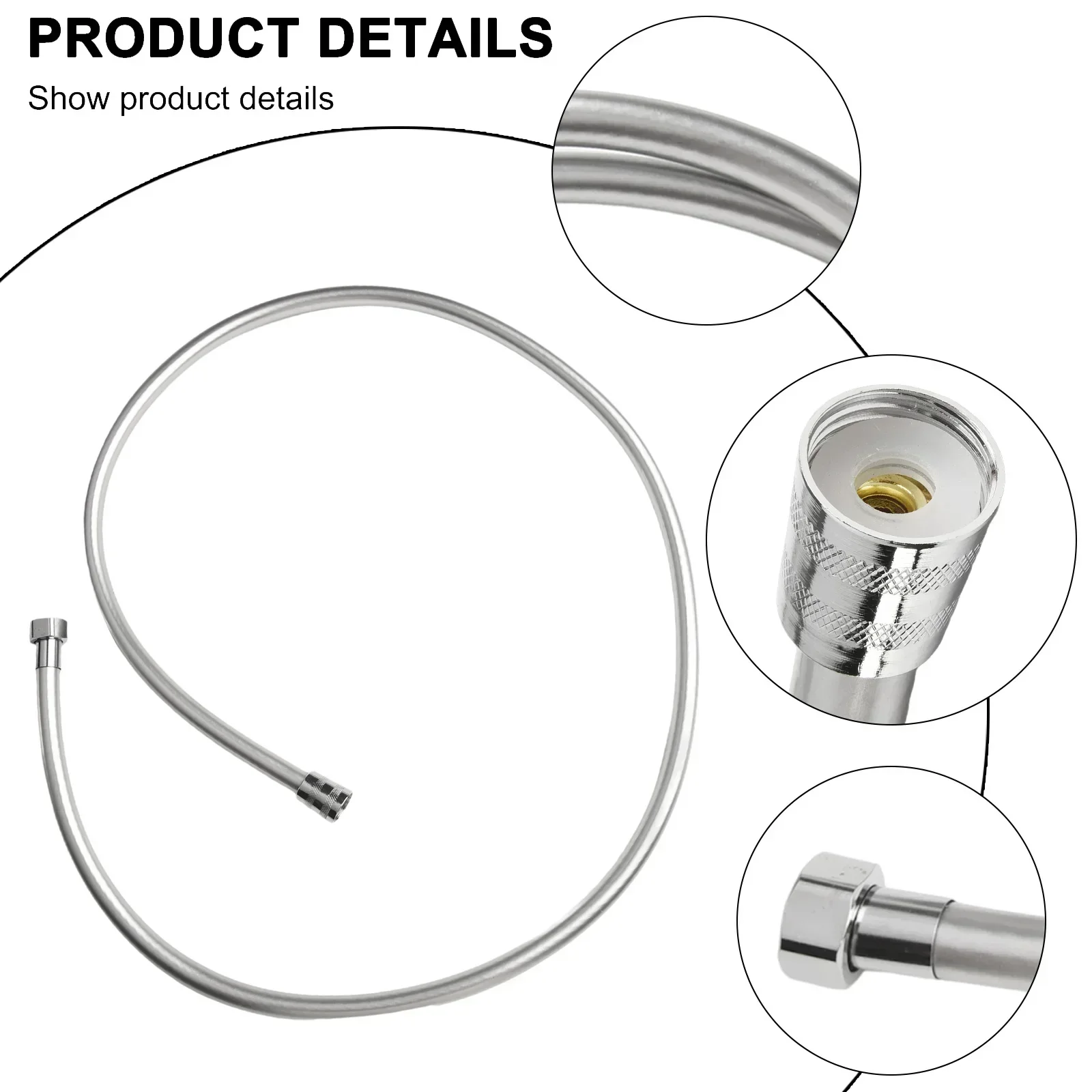 

Anti Fracture Handheld Shower Hose Anti Fracture Flexible High Pressure Long Lasting Performance Bathroom Accessories