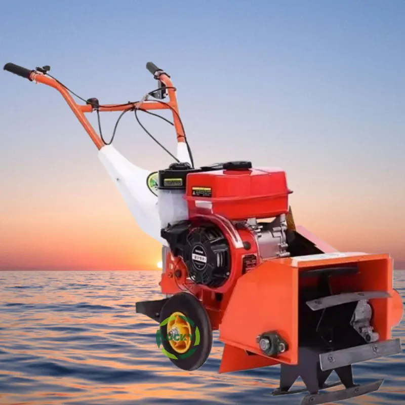 Two Wheel Drive Micro Tiller Diesel fuel powered Multifunctional Tiller Small Agricultural Model Loosening Soil Opening Ditches