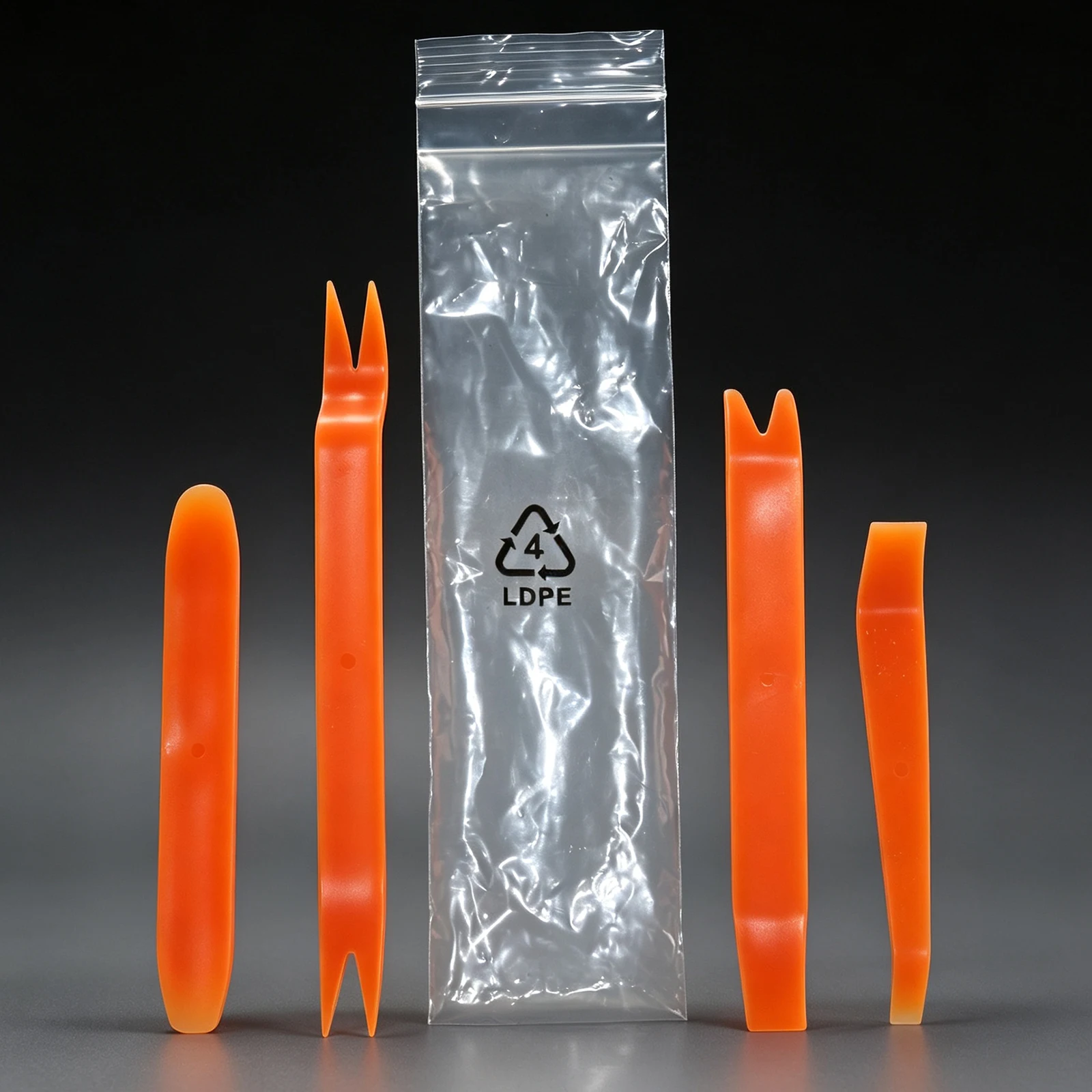 4Pc PP pry bar Car Door Clip Car Disassembly Tools Set DVD Stereo Refit Kits Interior Plastic Trim Panel Dashboard Removal Tool
