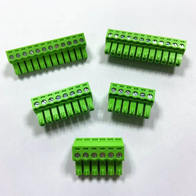 

10pcs Plug-in terminal block KF2EDGK-pitch 3.81MM 2P 3P 4P ~ 24P Phoenix terminal Straight /curved needle seat