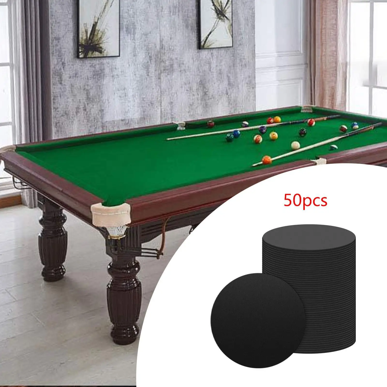 

50 шт. подушечки для ножек бильярдного стола заменяют профессиональные аксессуары для бильярда