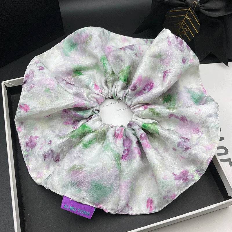 

Elegant gradient-colored printed large hair band, new spring and summer style, elegant and temperate, hair tie, hair accessory,