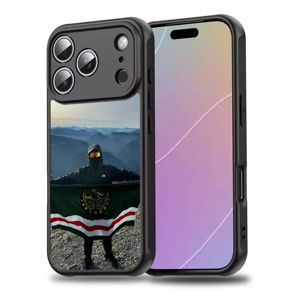 ChechenS Coat of Arms Flag Phone Case For iPhone 17,16,15,14,13,12,11,Pro,Max,Plus,Mini,SE4,E Magnetic Magsafe Wireless Charging