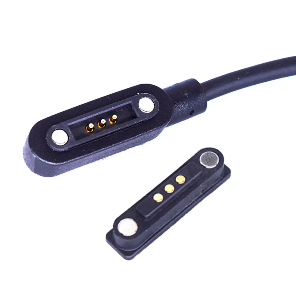 2/3/4Pin Magnetic USB Charging Data Cable Male Female Pogo Pin Connector Power Port  Magnets Contact Pad PCB Socket image 5