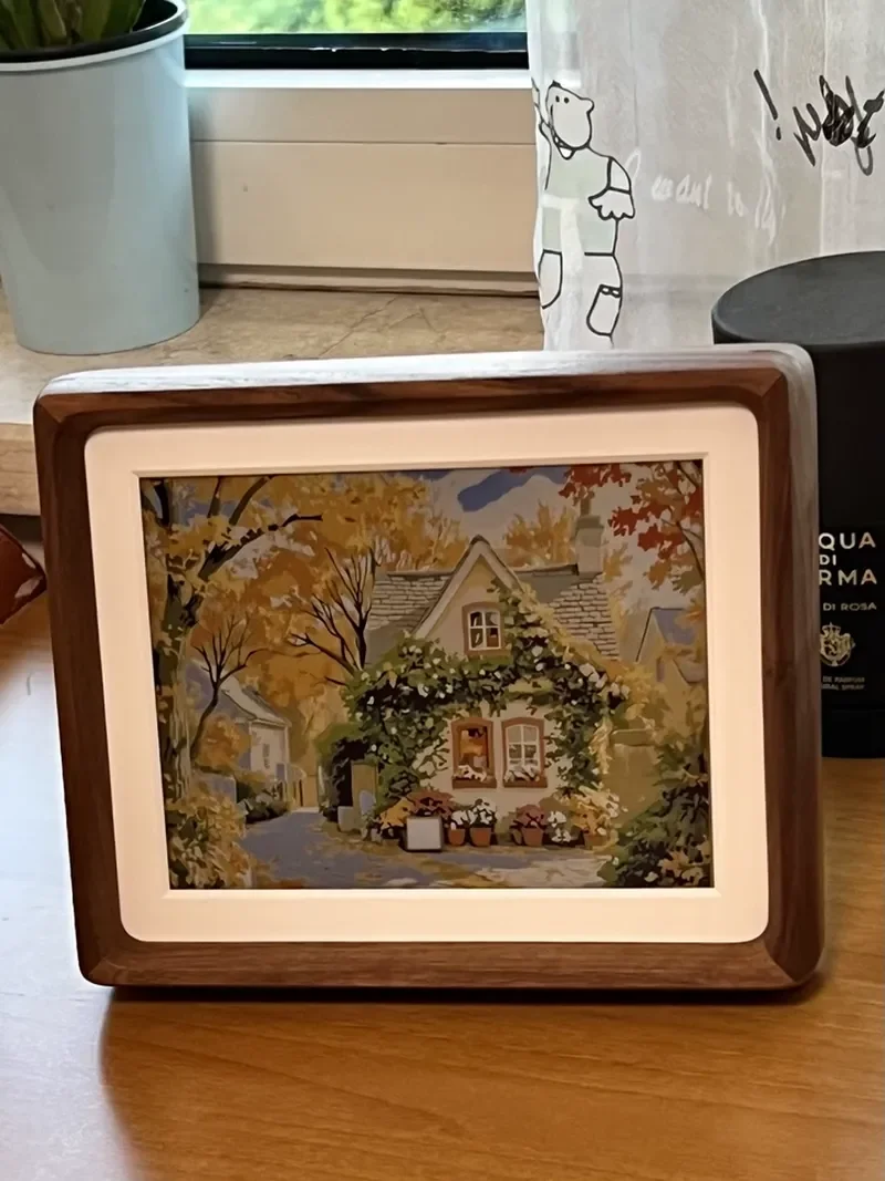OWNEW Rechargeable E Ink Digital Photo Frame E Paper Art Display Picture Frame Home Living Room Decoration Housewarming Gift