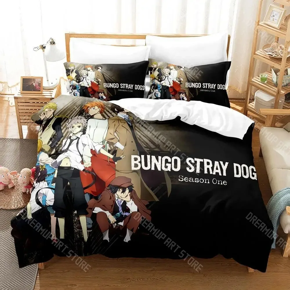 3D Printed Bungo Stray Dogs Anime Nakahara Bedding Set for Boys Girls Duvet Cover Twin Queen King Full Single Double Sizes