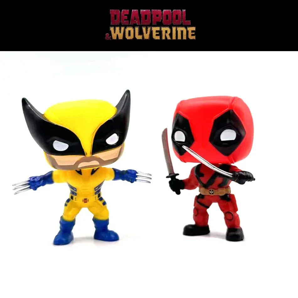 POP Deadpool Action Figure Deadpool 3 Deadpool Wolverine Action Figure Marvel Movie Characters Figure Toy Doll Model Kid Gifts