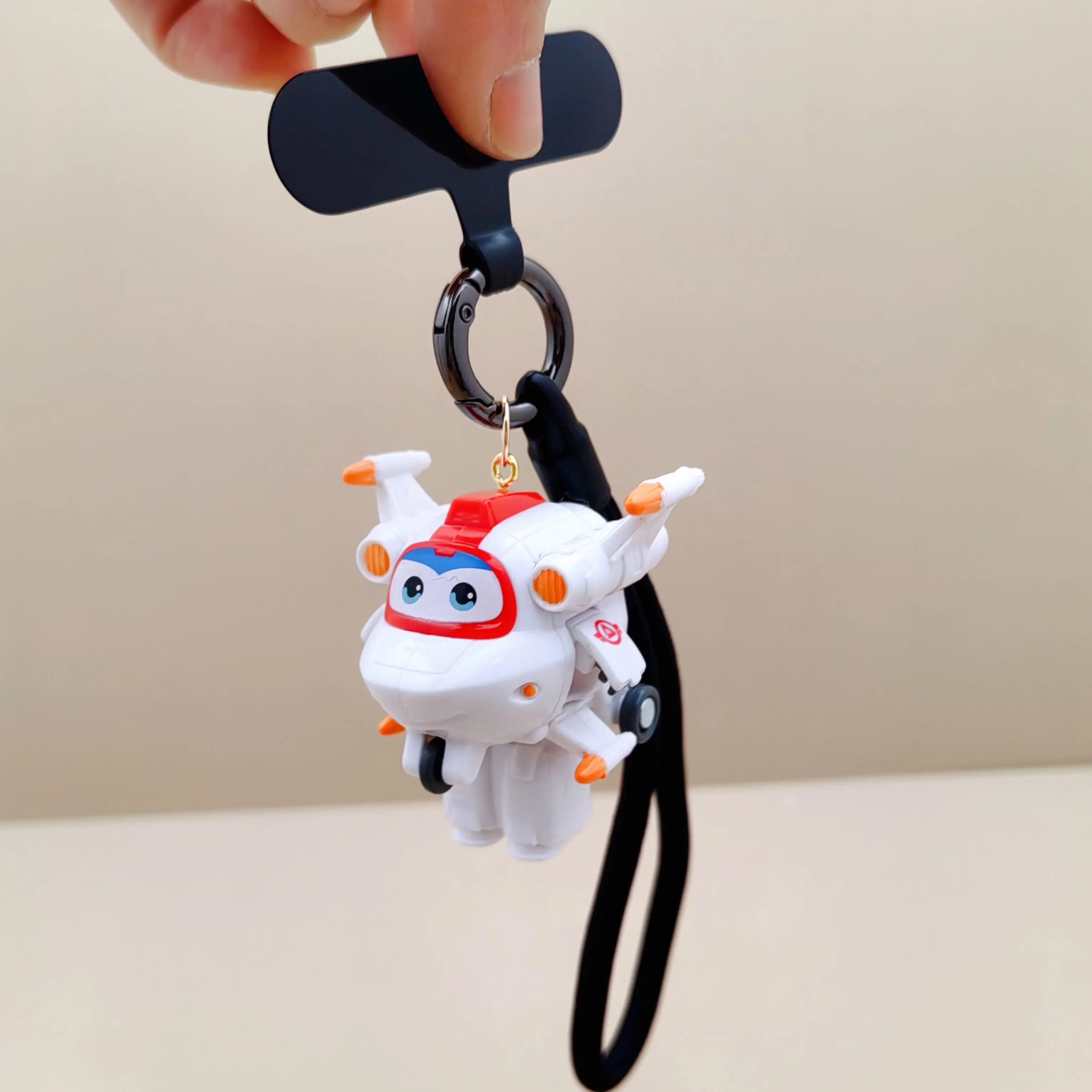 Students Backpack Personalized Decor Goods | Super Wings Official Silicone Charm | Ace Mick Jerome Mira Holiday‑gift Keychain