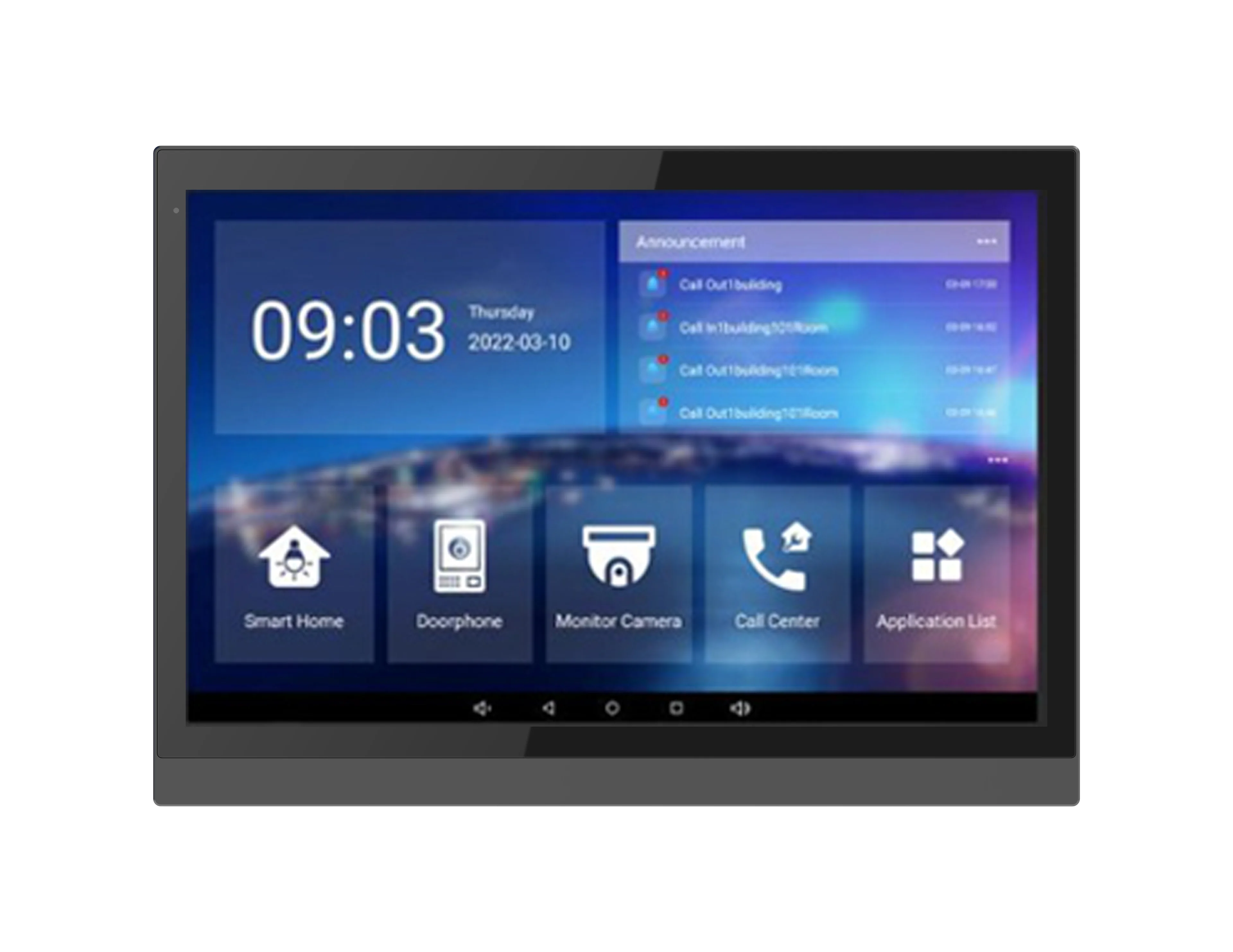Videocitofono digitale intelligente Tuya IP di fascia alta, monitor interno touch screen da 10 pollici con controllo domestico intelligente, stazione esterna HD