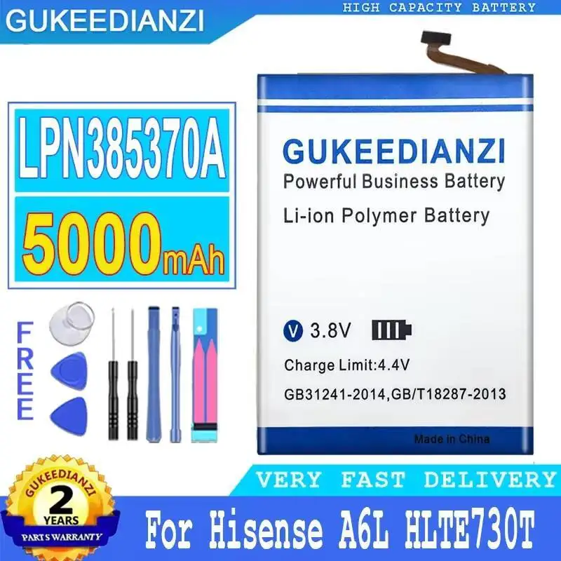 

Reliable Power Supply 5000Mah LPN385370A Mobile Phone Battery For Hisense A6L HLTE730T