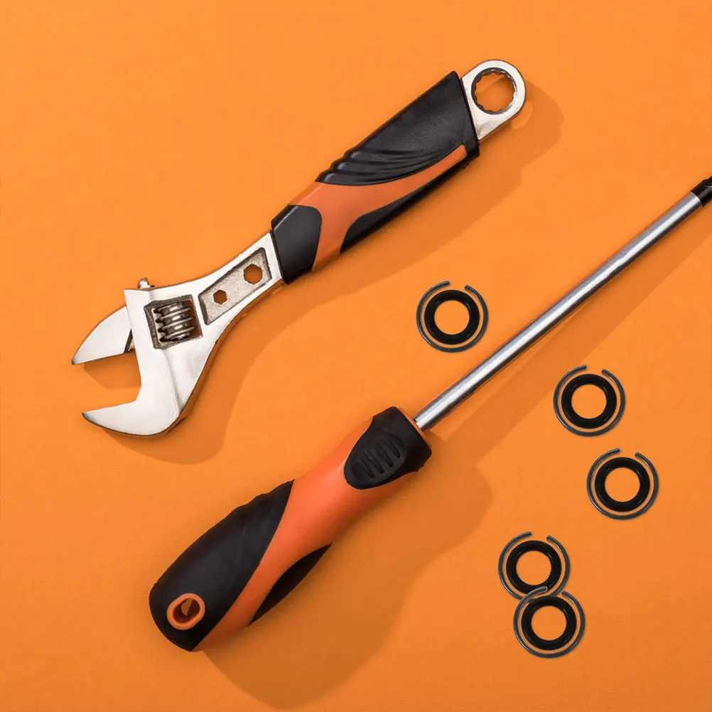 

5 Sets Wrench Replacement Kit Electric Impact Wrench Retaining Ring Rubber O-Ring Durable Wear Resistant Simple Installation